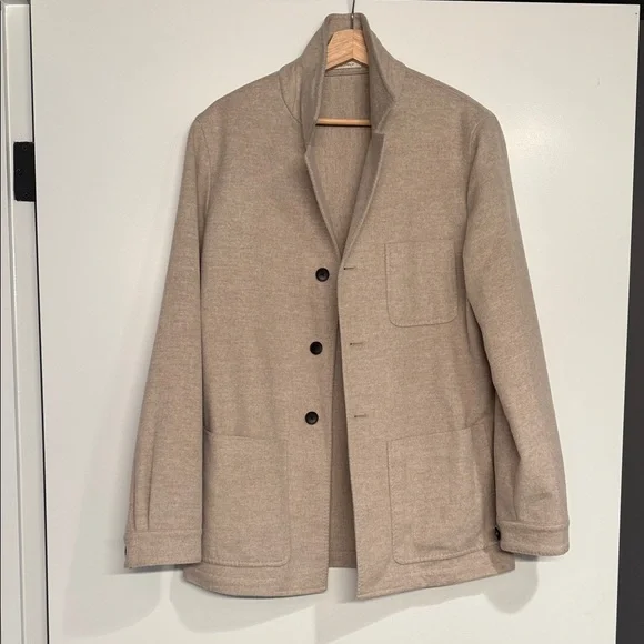 Suitsupply Tan Lightweight Shirt Jacket - Picture 3 of 7